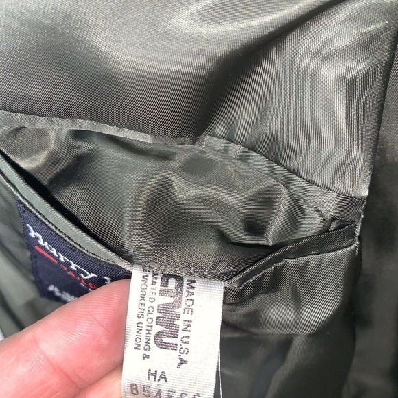 VTG Harry Lebow Camel Hair Houndstooth Plaid Sport Coat Mens 40L Jacket - Picture 8 of 11